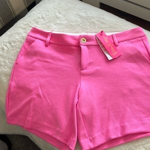 NWT Lilly Pulitzer size 10 Jayne Knit Shorts Prosecco Pink